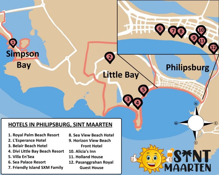 What Are the Essential Maps for Philipsburg, St. Maarten?